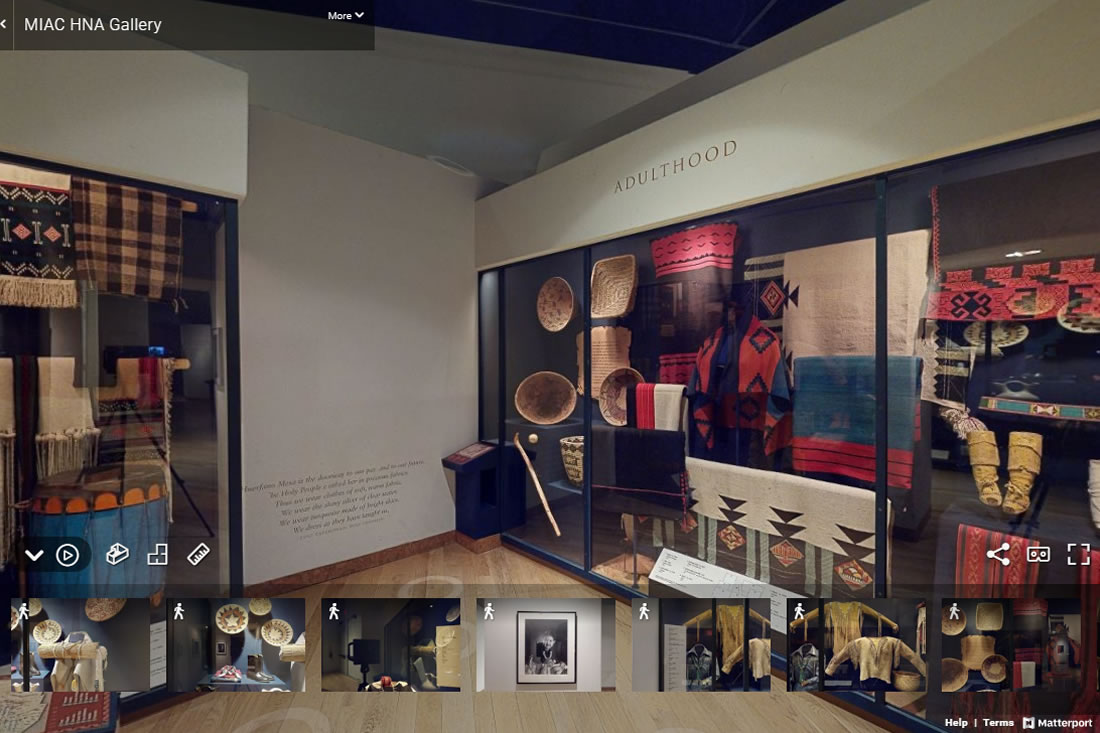 A photograph from a 3D model of the Here, Now and Always virtual tour