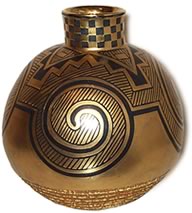 Black-on-gold Jar