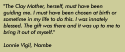 Quote by Nambe potter Lonnie Vigil